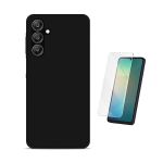 Kit Vidro Temperado Cleargorilasglass + Capa Proteção Silicone GIFT4ME para Samsung Galaxy A17 5G Black