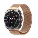 Bracelete Milanese Com Fecho Magnético para Samsung Galaxy Watch Ultra (2025) 47mm LTE Pink ouro