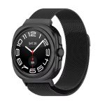 Bracelete Milanese Com Fecho Magnético para Samsung Galaxy Watch Ultra (2025) 47mm LTE Black