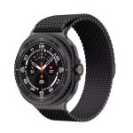 Bracelete Milanese Com Fecho Magnético para Samsung Galaxy Watch8 Classic 46mm Bluetooth + 4G Black