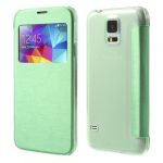 Case Plus Capa Flip Janela para Samsung Galaxy S5 G900 Green