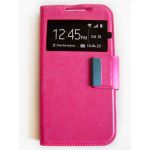 Capa Flip Cover para Huawei Ascend Y540 Pink com Apoio e Janela