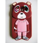 Capa 3D para Samsung Galaxy J1 Urso Pink