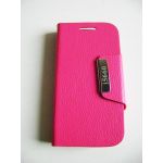 Capa Flip Cover para Samsung Galaxy Gio S5660 Pink com Apoio