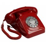 GPO 746 Push Button Phone Red