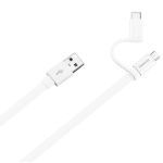 Huawei Cabo Dados 2-in-1 USB-A to Micro USB/Type-C 1.5m White