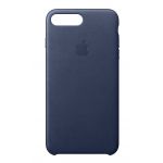 Apple Capa em Pele para iPhone 8 Plus / 7 Plus Midnight Blue - MQHL2ZM/A