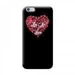 LIU.JO Capa Hard Heart para iPhone 6/6S Black - 8034115946818