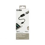 SBS Cabo USB Type C 15cm Black - 8018417224560