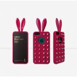 Rabito Capa para iPhone 5/5S Hot Pink+tachas - 8809325231852
