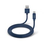 SBS Polo Collection Type C / USB data cable and charger Blue - TECABLPOLOTYPECB