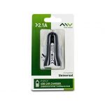 Myway Carregador de Isqueiro USB 2.1A Black