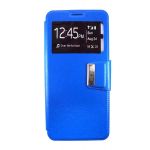 Capa Flip Cover para Alcatel 3C Blue com Apoio e Janela