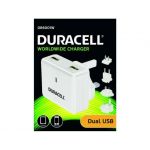 Duracell Carregador Viagem 2.4A + 1A dual usb White - DR6001W