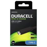 Duracell Cabo Type C para Type C 1M Black USB5030A