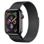 Apple Watch Series 4 40mm GPS + Cellular Space Black Stainless Steel Case with Space Black Milanese Loop - MTVM2TY/A
