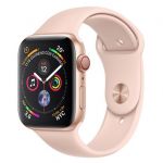 Apple Watch Series 4 GPS + Cellular 44mm Gold Aluminum Case with Pink Sand Sport Band - MTVW2TY/A