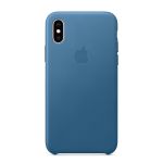 Apple Capa Leather iPhone Xs Max Cape Cod Blue - MTEW2ZM/A