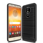 Capa Carbon Gel para Motorola Moto E5 Black - MS000785