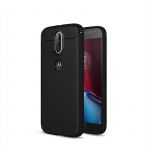 Capa Carbon Gel para Motorola Moto G4 Plus Black - MS000788