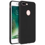 Forcell Soft Touch Capa Silicone Black para iPhone 7 Plus / 8 Plus