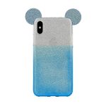 Capa para iPhone XS Brilhantes Degradê Mouse Blue