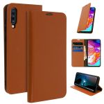 Avizar Capa Samsung Galaxy A70 de Couro Função Suporte Brown