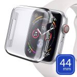 Avizar Capa Apple Watch (44mm) Silicone Flexível Antimarcas Clear