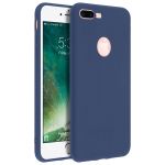 Forcell Capa iPhone 7 Plus / 8 Plus Forcell Soft Touch Silicone Blue Escuro