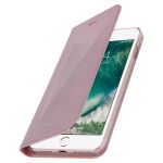 Avizar Capa Efeito Espelho Pink iphone 7 Plus / 8 Plus Tampa Translúcida Suporte