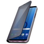 Avizar Capa Efeito Espelho Black Samsung Galaxy S9 Plus Tampa Translúcida Suporte