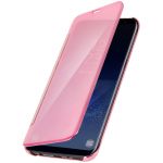 Avizar Capa Efeito Espelho Pink Samsung Galaxy S8 Plus Tampa Translúcida Suporte