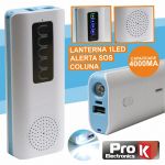 Powerbank Prok Electronics Usb 5v 4000ma Coluna Bluetooth / Lanterna / Sos