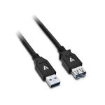 V7 USB3.0A To a Ext Cabo 2M Blackcabo 100PCT Copper Conductor