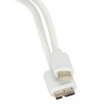 Cabo USB-C para Micro USB 3.0 (Branco) (2m) - MS005344