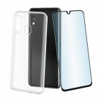 Muvit Pack Capa Cristal Soft Clear + Vidro Temperado para Samsung Galaxy A40