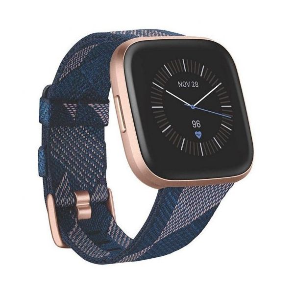 fitbit versa 2 navy and pink