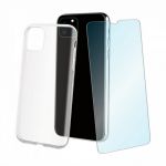 Muvit Pack Capa Cristal Soft Clear + Vidro Temperado para iPhone 11 Pro