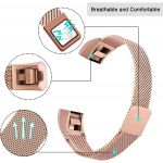 Phonecare Bracelete Milanese Loop Fecho Magnético - Fitbit Alta /alta Hr/ Alta Ace - Pink Rose