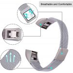 Phonecare Bracelete Milanese Loop Fecho Magnético - Fitbit Alta /alta Hr/ Alta Ace - Silver