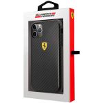 Ferrari Capa Ferrari On Track iPhone 11 Pro Efeito de Carbono Preto