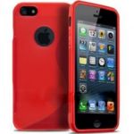 Capa iPhone 5 5S Silicone Vermelho