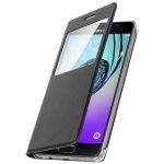 Clappio Capa Livro Samsung Galaxy A5 2016 com Janela Estrutura Rígida Preto - FOLIO-SVIEW-BK-A510