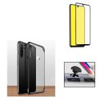 Kit Pel Cula De Vidro D Full Cover Capa Naked Bumper Suporte Magn Tico Carro Huawei P