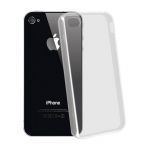 Avizar Capa iPhone 4 e 4s Silicone Flexível Antimarcas Transparente - TPU-FR-CL-IP4