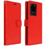 Avizar Capa de Protecção Galaxy S20 Ultra Porta-cartoes de Suporte Vintage Red