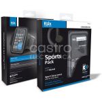 Ksix Pack Desportivo (Auscultadores + Bolsa Braçadeira) p/ Smartphones