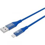 Cabo USB para Lightning de Silicone de 1 5 m - Azul - 8021735745549