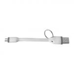 Cabo USB para Micro USB 12 cm Branco - 8021735736509