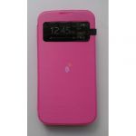 Capa Flip Cover com Janela para Samsung Galaxy S4 I9500 Pink